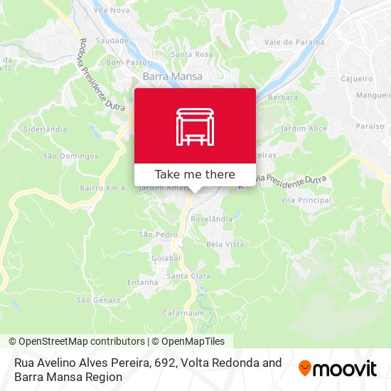 Mapa Rua Avelino Alves Pereira, 692