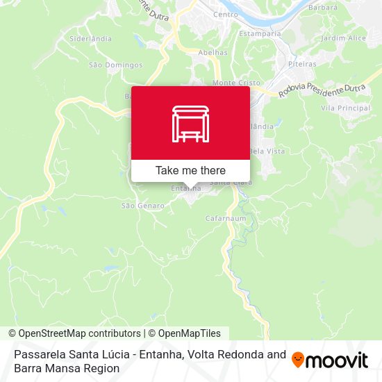 Passarela Santa Lúcia - Entanha map