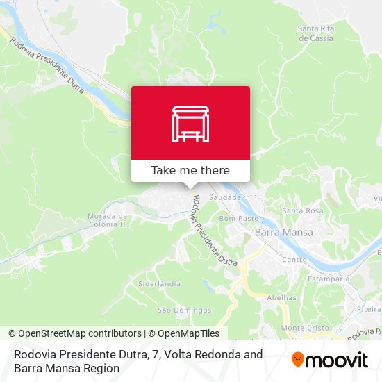 Rodovia Presidente Dutra, 7 map