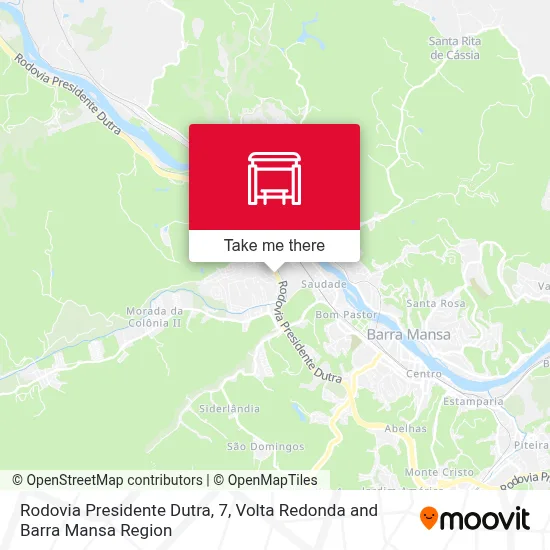 Rodovia Presidente Dutra, 7 map