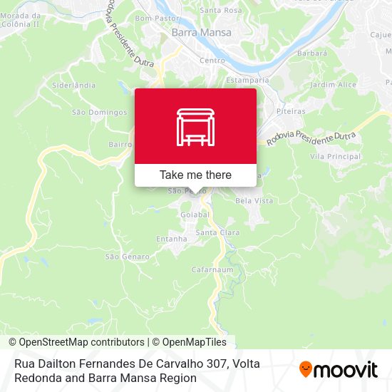 Rua Dailton Fernandes De Carvalho 307 map