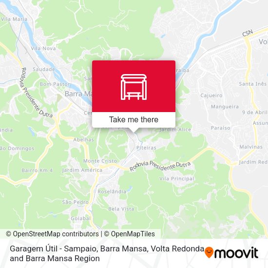 Garagem Útil - Sampaio, Barra Mansa map