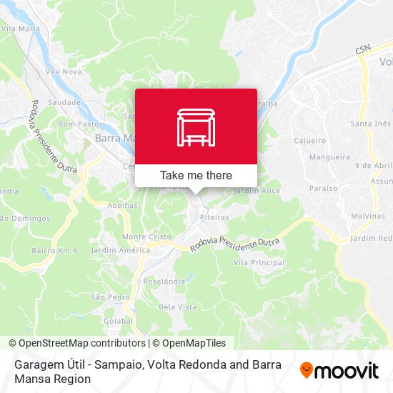 Garagem Útil - Sampaio map