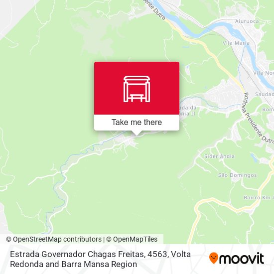 Mapa Estrada Governador Chagas Freitas, 4563