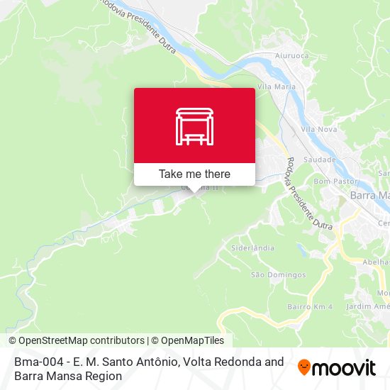 Bma-004 - E. M. Santo Antônio map