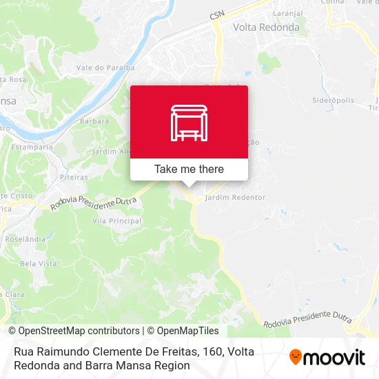 Rua Raimundo Clemente De Freitas, 160 map