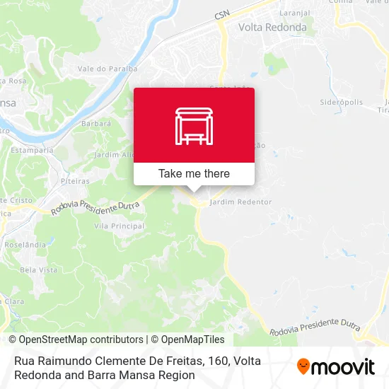 Rua Raimundo Clemente De Freitas, 160 map