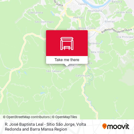 R. José Baptista Leal - Sítio São Jorge map