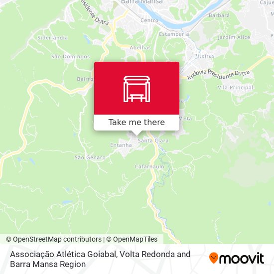 Associação Atlética Goiabal map