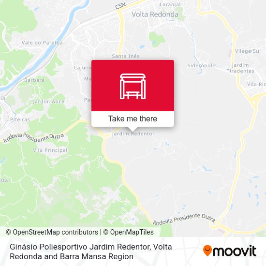 Ginásio Poliesportivo Jardim Redentor map