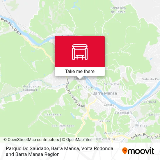 Parque De Saudade, Barra Mansa map