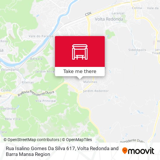 Rua Isalino Gomes Da Silva 617 map