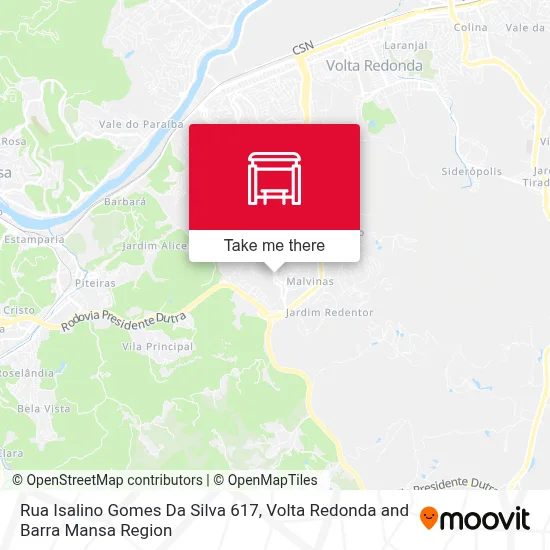 Rua Isalino Gomes Da Silva 617 map