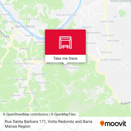 Rua Santa Barbara 171 map