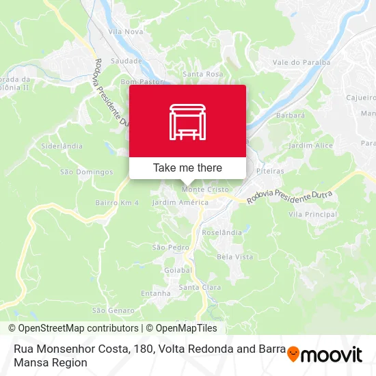 Rua Monsenhor Costa, 180 map