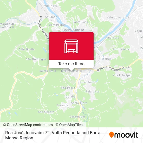 Rua José Jenovaim 72 map