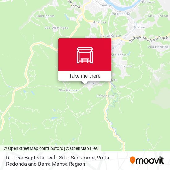 R. José Baptista Leal - Sítio São Jorge map