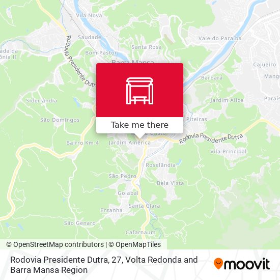 Mapa Rodovia Presidente Dutra, 27