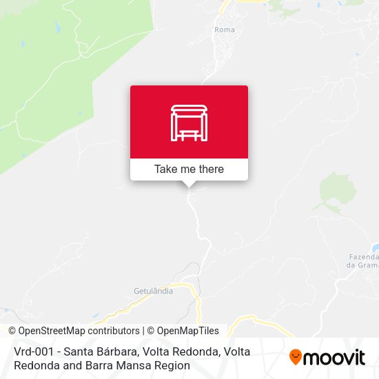 Vrd-001 - Santa Bárbara, Volta Redonda map