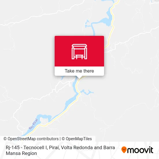 Rj-145 - Tecnocell I, Piraí map