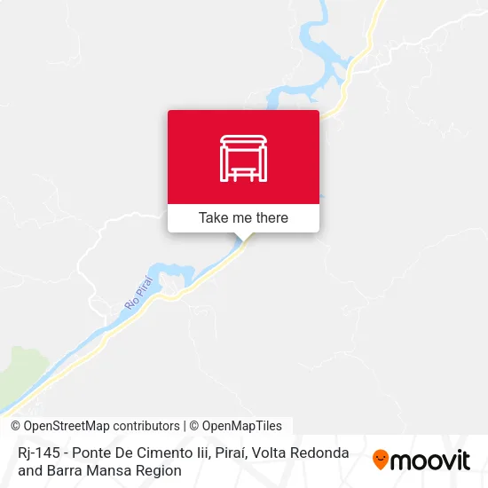 Rj-145 - Ponte De Cimento Iii, Piraí map
