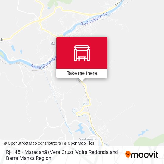 Rj-145 - Maracanã (Vera Cruz) map