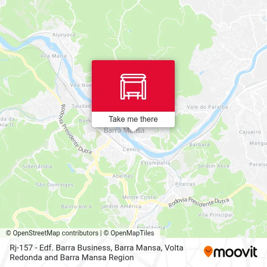 Rj-157 - Edf. Barra Business, Barra Mansa map