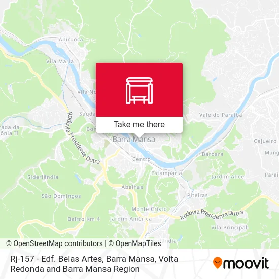 Rj-157 - Edf. Belas Artes, Barra Mansa map