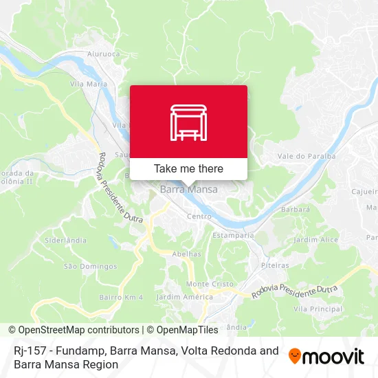 Rj-157 - Fundamp, Barra Mansa map