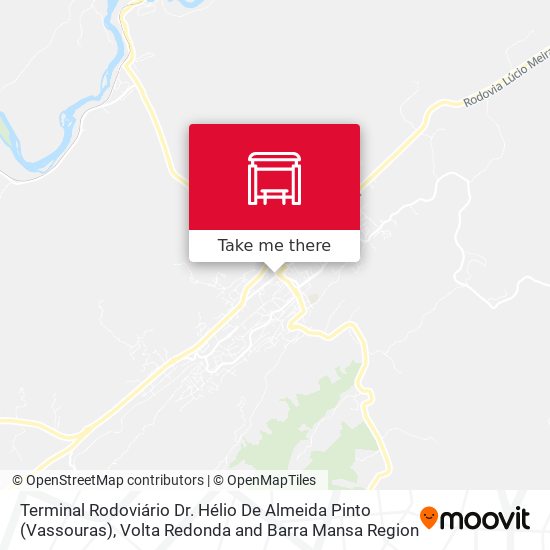 Mapa Terminal Rodoviário Dr. Hélio De Almeida Pinto (Vassouras)