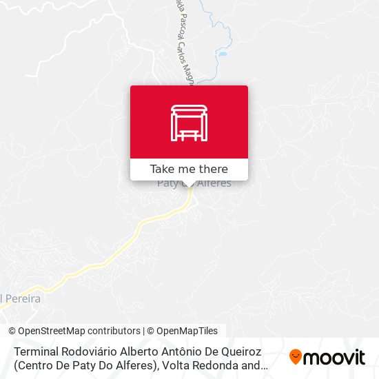 Terminal Rodoviário Alberto Antônio De Queiroz (Centro De Paty Do Alferes) map