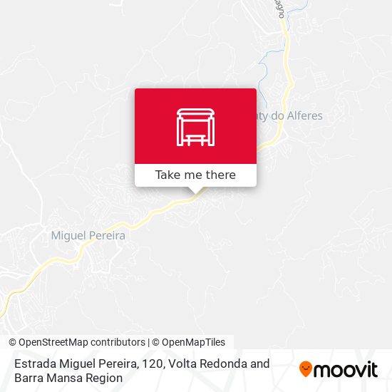 Estrada Miguel Pereira, 120 map