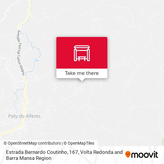 Estrada Bernardo Coutinho, 167 map