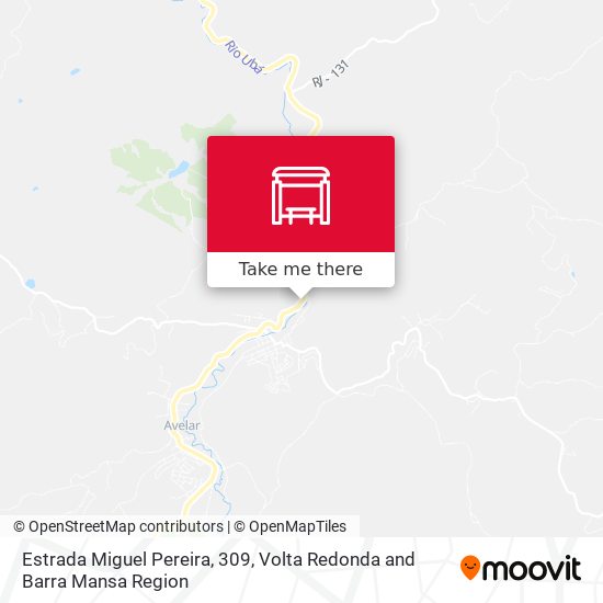 Estrada Miguel Pereira, 309 map