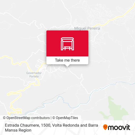 Estrada Chaumere, 1500 map