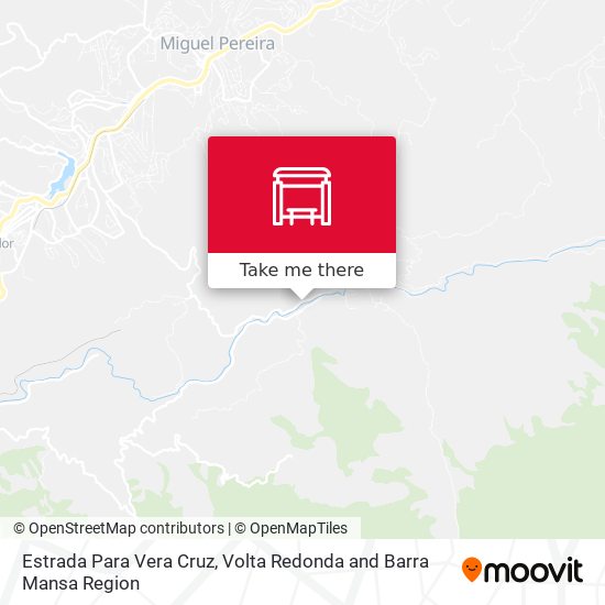 Estrada Para Vera Cruz map