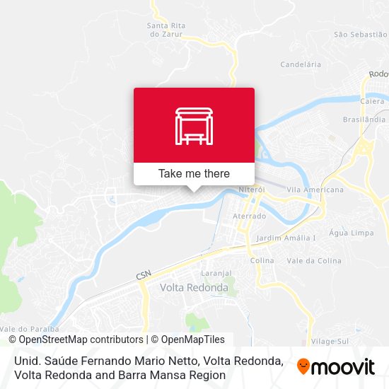 Unid. Saúde Fernando Mario Netto, Volta Redonda map