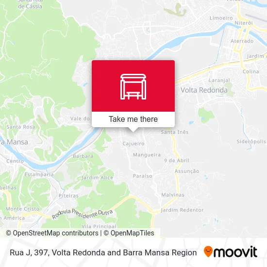 Rua J, 397 map