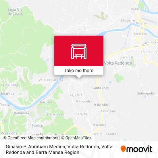 Ginásio P. Abraham Medina, Volta Redonda map