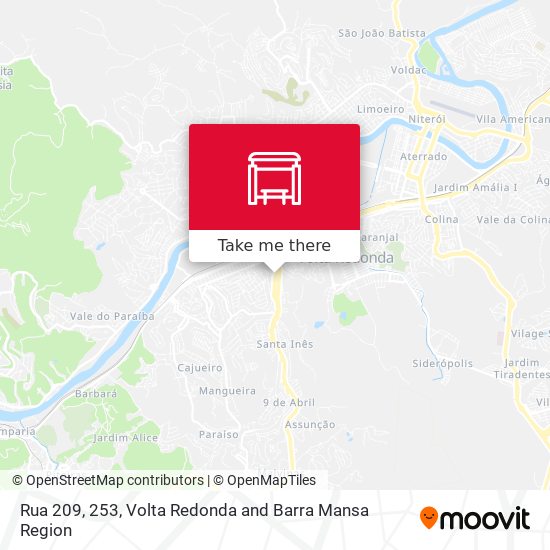 Mapa Rua 209, 253