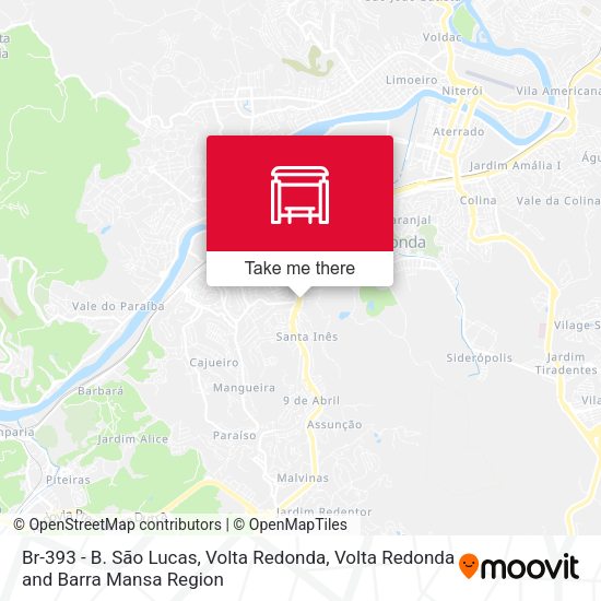 Br-393 - B. São Lucas, Volta Redonda map