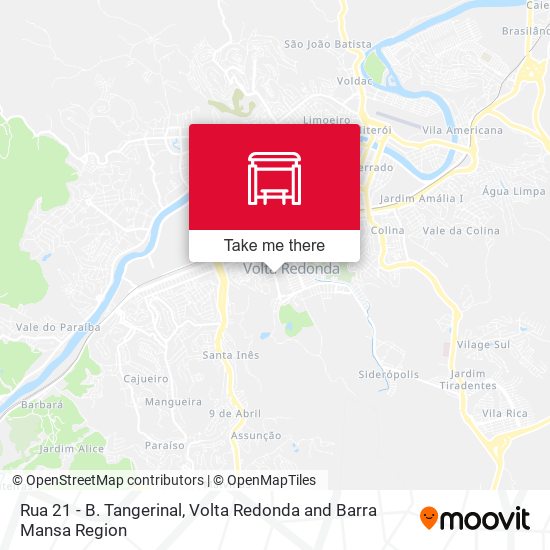 Rua 21 - B. Tangerinal map