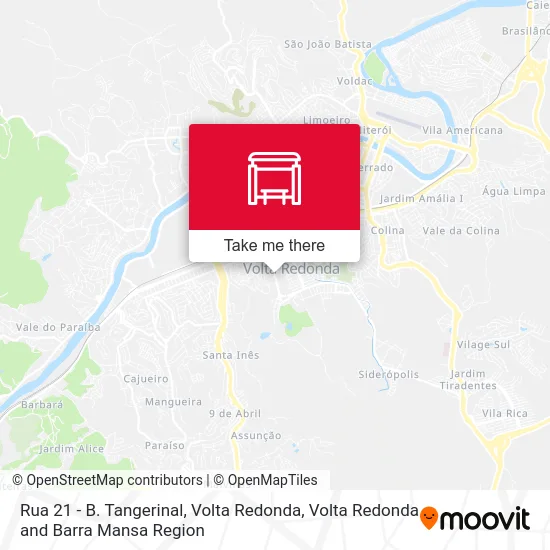 Rua 21 - B. Tangerinal, Volta Redonda map