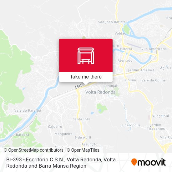 Br-393 - Escritório C.S.N., Volta Redonda map