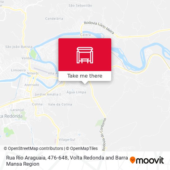 Mapa Rua Rio Araguaia, 476-648