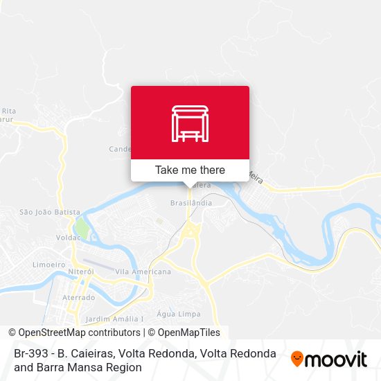 Br-393 - B. Caieiras, Volta Redonda map