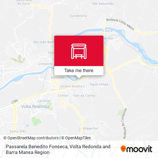 Passarela Benedito Fonseca map