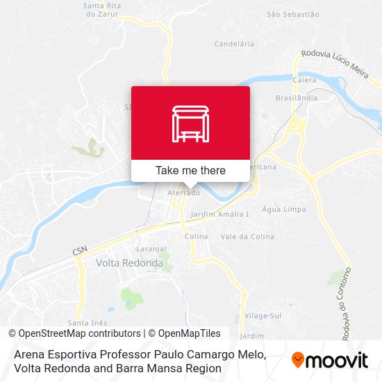 Arena Esportiva Professor Paulo Camargo Melo map