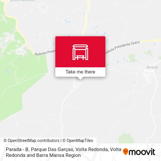 Parada - B. Parque Das Garças, Volta Redonda map