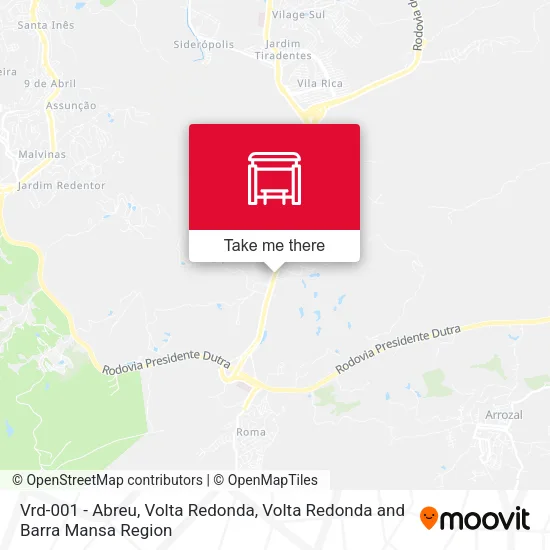 Vrd-001 - Abreu, Volta Redonda map